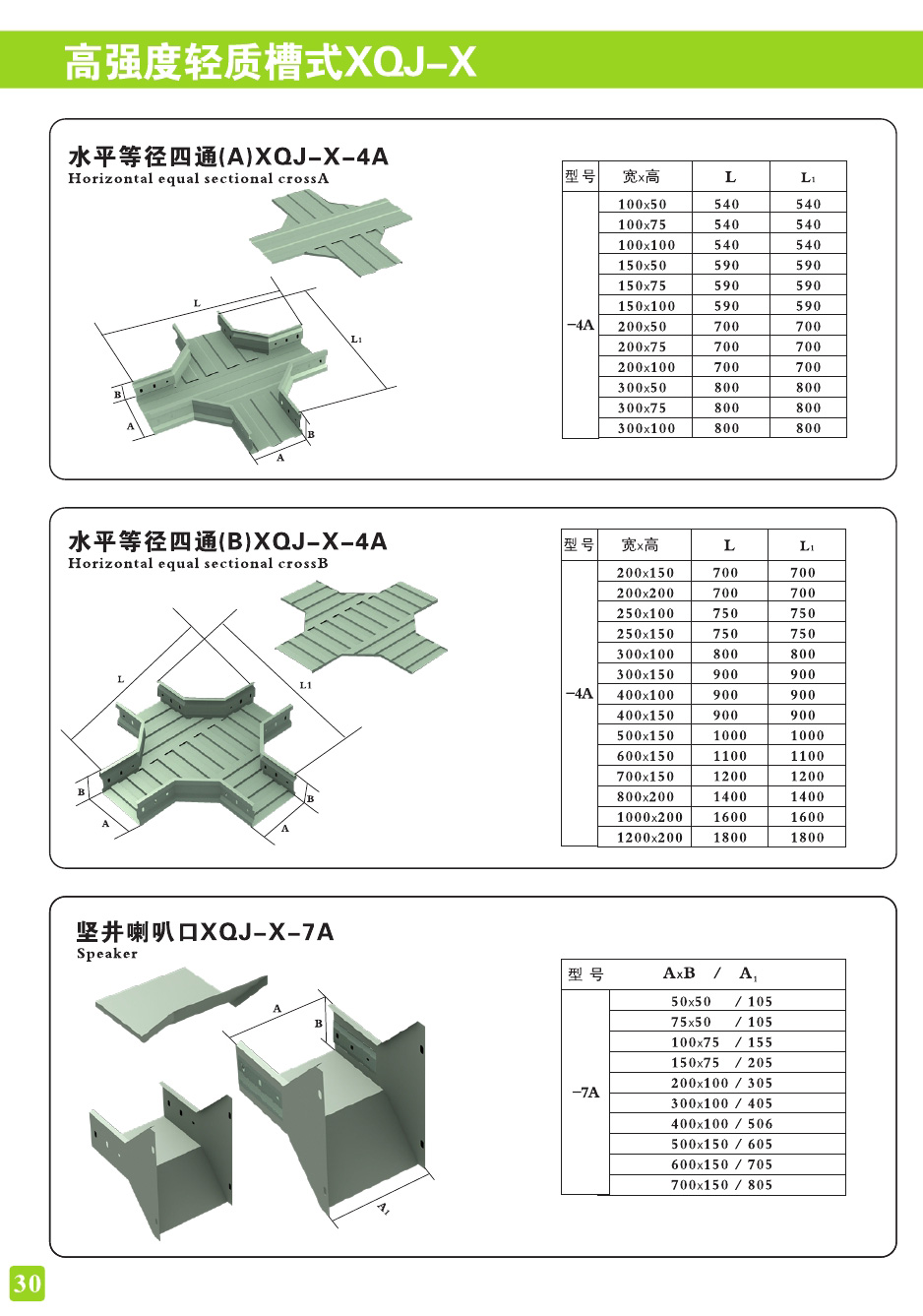高强度轻质槽式XQJ-X