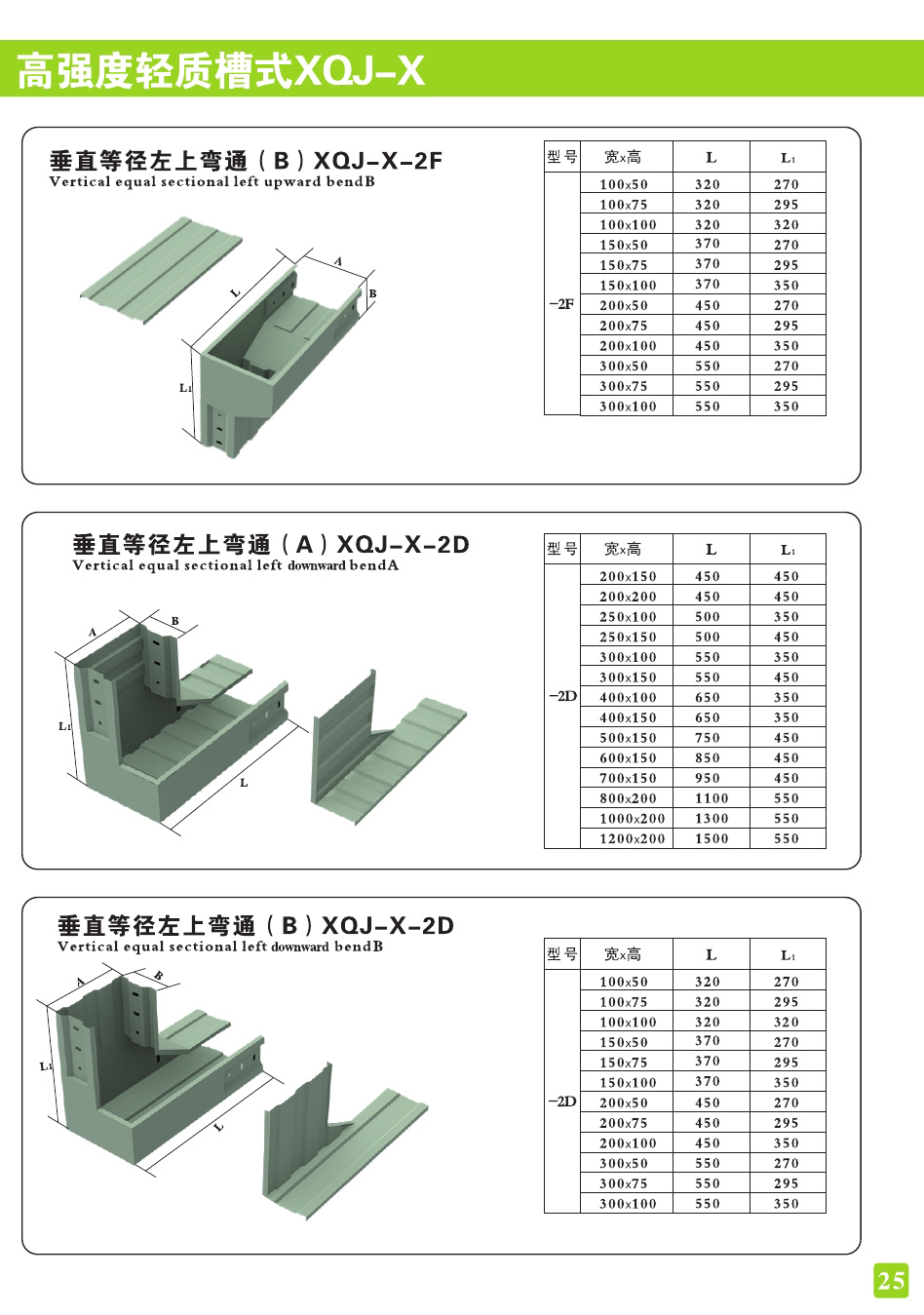 高强度轻质槽式XQJ-X